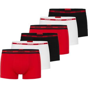 HUGO Boxershorts  rood / zwart / wit