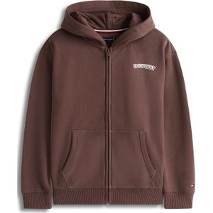 TOMMY HILFIGER Sweatvest  bruin / wit