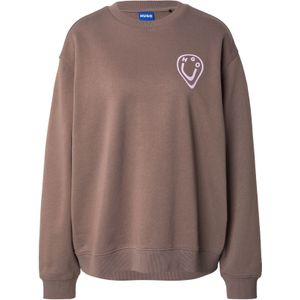 Hugo - 50545052 - Oversized Sweatshirt - Blauw - Katoen