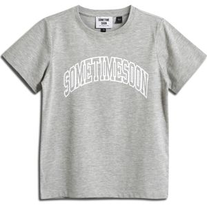 SOMETIME SOON Shirt  grijs gemêleerd / wit