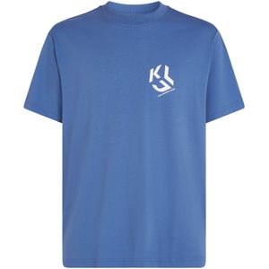 KARL LAGERFELD JEANS Shirt 'MONOGRAM'  blauw / natuurwit