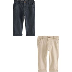 Next Broek  beige / blauw / navy