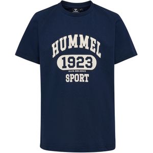 Hummel Shirt  donkerblauw / wit