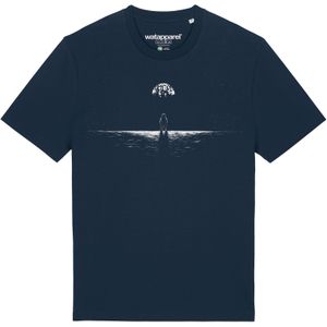 Watapparel Shirt ' Lost in space '  donkerblauw / wit