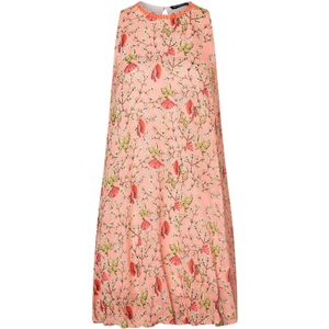 Ana Alcazar Jurk 'Wavine'  ecru / lichtgroen / rosa / zwart