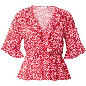 ABOUT YOU Shirt 'Tabea'  rood / wit