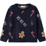 Gebreide Trui - Kerst - Regular Fit - Lange Mouwen - Ronde Hals