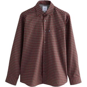 Next Overhemd  karmijnrood / wit
