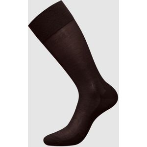 zd ZERO DEFECTS Sokken 'Mercerized cotton socks'  bruin