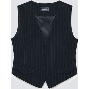 BIG STAR Bodywarmer 'Elvia'  marine / wit