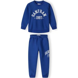 MINOTI Set  royal blue/koningsblauw / wit