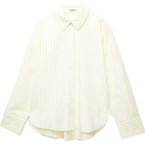 Pull&Bear Blouse  blauw / geel / wit