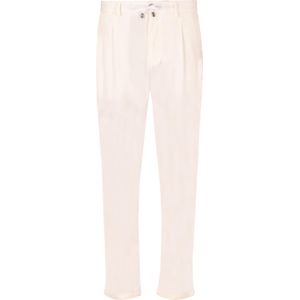 Distretto12 Bandplooibroek 'Newman'  wit