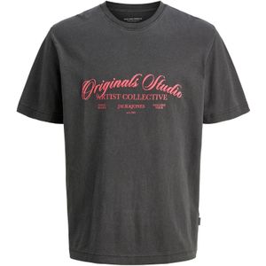 Jack & Jones - Shirt - Antraciet/Rood