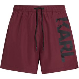 Karl Lagerfeld Zwemshorts  bordeaux / zwart
