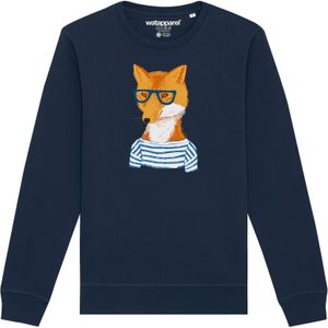 Watapparel Sweatshirt 'Fuchs'  blauw / navy / oranje / wit
