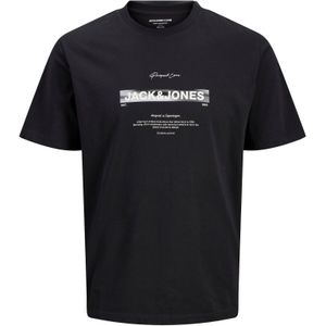 JACK & JONES Shirt  zwart / wit