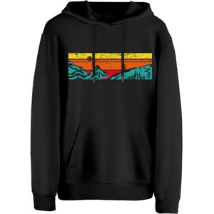 Cotton Prime Sweatshirt 'Lets Hiking'  geel / spar / oranje / zwart