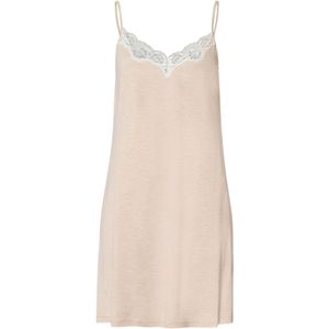 Hanro Slaapshirt ' Natural Elegance '  lichtbeige