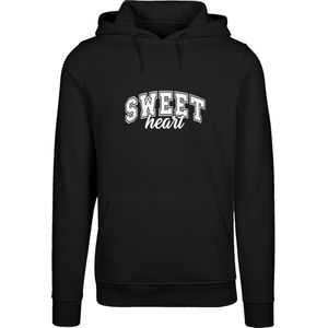 F4NT4STIC Sweatshirt 'Sweet Heart'  zwart / wit