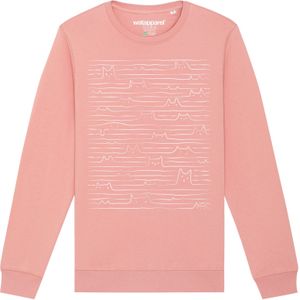 Watapparel Sweatshirt ' Doodle Cats '  rosa / wit