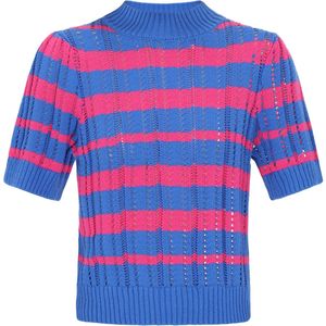 IZIA Trui  blauw / pink