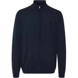 !Solid Gebreid vest 'Denley LS6'  donkerblauw