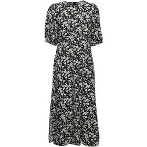 b.young Jurk 'Ibano'  zwart / wit