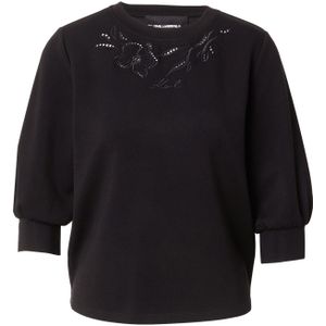 Karl Lagerfeld Sweatshirt 'ORCHID'  zwart