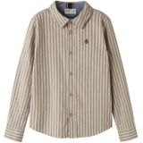 NAME IT Overhemd  beige / donkerbeige