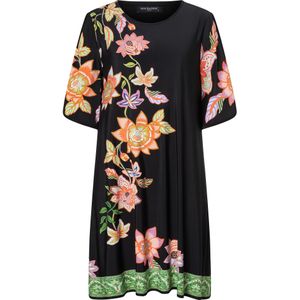 Ana Alcazar Jurk 'Zira '  groen / lila / oranje / pink / zwart