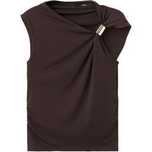 MANGO Shirt  chocoladebruin