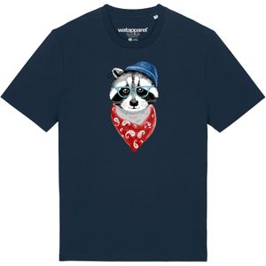 Watapparel Shirt 'Waschbär'  donkerblauw / gemengde kleuren