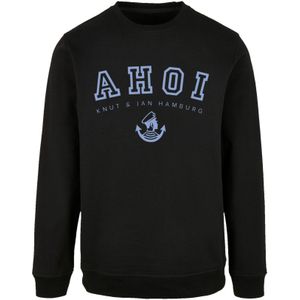 F4NT4STIC Sweatshirt 'Ahoi Knut & Jan Hamburg'  blauw / zwart