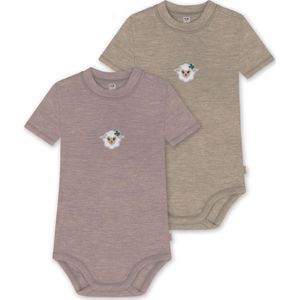 normani Rompertje/body 'Tihoi'  bruin / bruin gemêleerd / wit