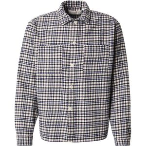 JACK & JONES Overhemd 'JORBLEECKER'  navy / mokka / zwart / wit