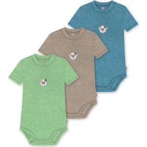 normani Rompertje/body 'Tihoi'  blauw / grijs / groen / wit