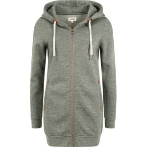 Oxmo Sweatvest 'Vicky'  bruin / groen / wit