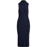 Lauren Ralph - JAKARI - Midi-jurk - Nauwsluitend - Opstaande Geribde Kraag