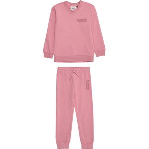 Hummel - Trainingspak - Rosa - Sweatstof - Lange Mouw
