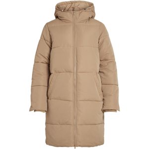 VILA Wintermantel  lichtbruin