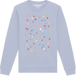 Watapparel Sweatshirt 'This is Art'  lichtbeige / blauw / lichtblauw / honing / oranje