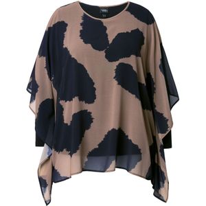 Ulla Popken Tuniek  lichtbruin / zwart