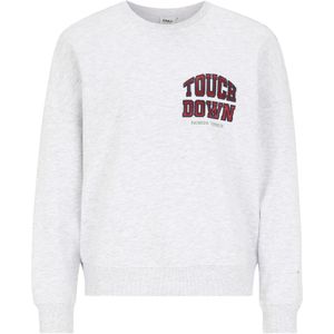 Only Petite Sweatshirt 'ONLRILLO'  grijs gemêleerd / rood