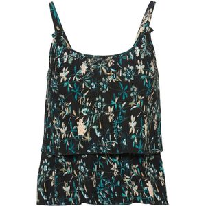 KOROSHI Blouse  beige / blauw / zwart / wit