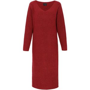 DreiMaster Klassik Gebreide jurk  donkerrood