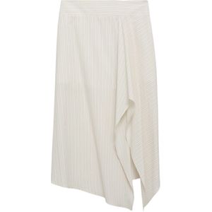 MANGO Rok 'LIMON-H'  beige / grijs / wit