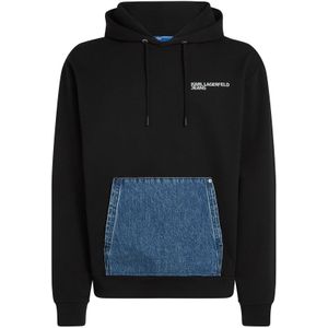 KARL LAGERFELD JEANS Sweatshirt  blauw denim / zwart