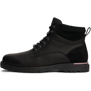 Tommy Hilfiger - CORPORATE W LTH LACE BOOT - Veterschoenen - Zwart
