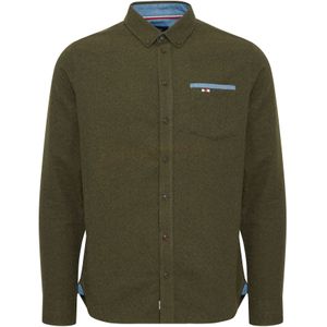 FQ1924 Overhemd 'Steven'  donkergroen / gemengde kleuren